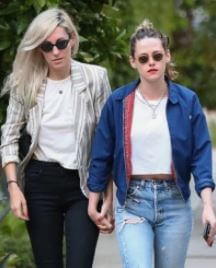Jules Mann-Stewart daughter Kristen Stewart with her partner Dylan.